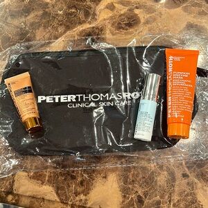 Peter Thomas Roth-3 Lux Facial Care Samples + Cosmetic Bag-New in Sealed Pkg